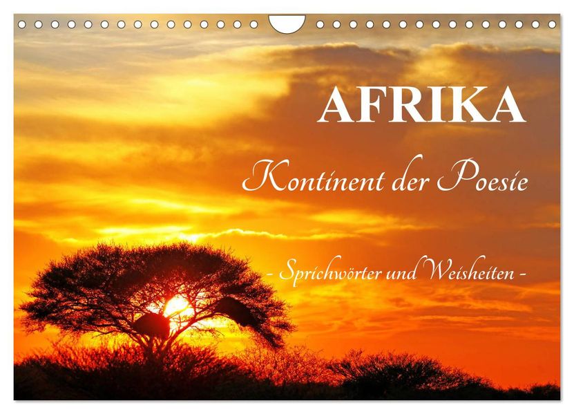 AFRIKA - Kontinent der Poesie (Wandkalender 2027 DIN A4 quer) CALVENDO Monatskalender