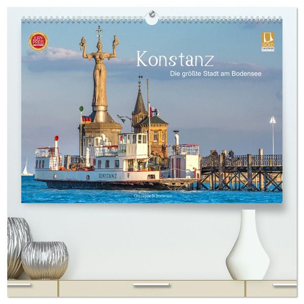 Konstanz - die größte Stadt am Bodensee (hochwertiger Premium Wandkalender 2027 DIN A2 quer) Kunstdruck in Hochglanz