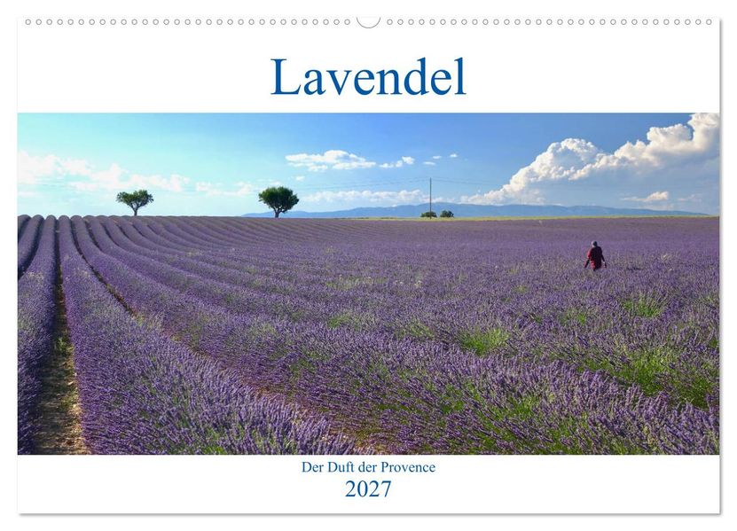 Lavendel. Der Duft der Provence (Wandkalender 2027 DIN A2 quer) CALVENDO Monatskalender