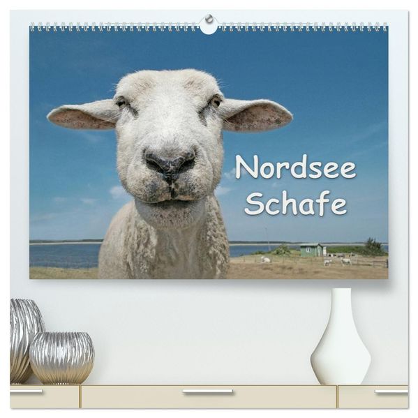 Nordsee Schafe (hochwertiger Premium Wandkalender 2027 DIN A2 quer) Kunstdruck in Hochglanz