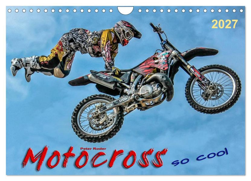 Motocross - so cool (Wandkalender 2027 DIN A4 quer) CALVENDO Monatskalender