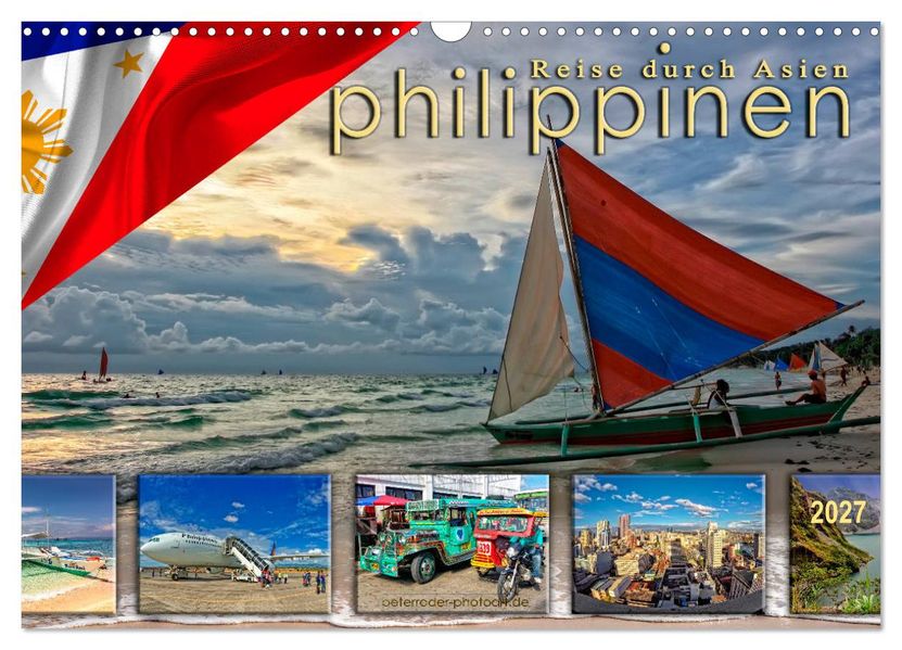 Reise durch Asien - Philippinen (Wandkalender 2027 DIN A3 quer) CALVENDO Monatskalender