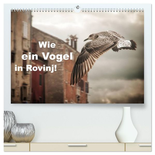 Wie ein Vogel in Rovinj! (hochwertiger Premium Wandkalender 2027 DIN A2 quer) Kunstdruck in Hochglanz
