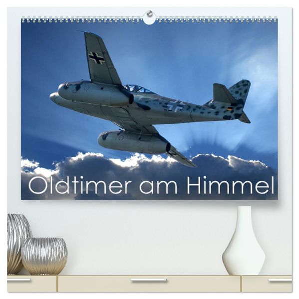 Oldtimer am Himmel (hochwertiger Premium Wandkalender 2027 DIN A2 quer) Kunstdruck in Hochglanz
