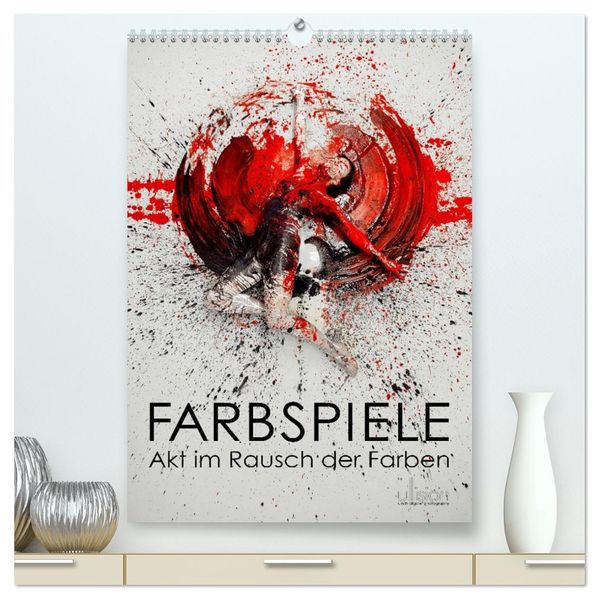 Farbspiele - Akt im Rausch der Farben (hochwertiger Premium Wandkalender 2027 DIN A2 hoch) Kunstdruck in Hochglanz