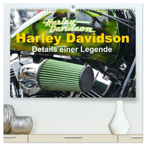 Harley Davidson - Details einer Legende (hochwertiger Premium Wandkalender 2027 DIN A2 quer) Kunstdruck in Hochglanz