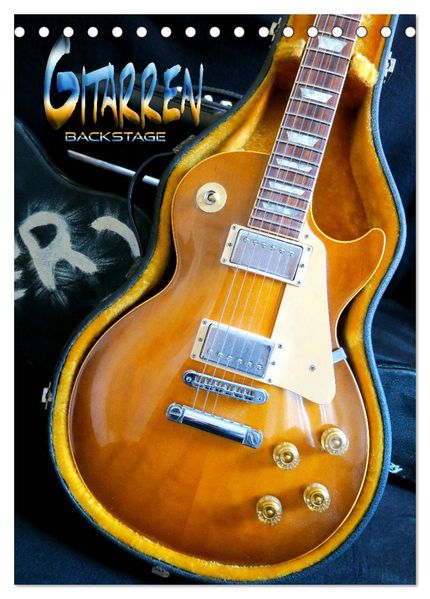 Gitarren backstage (Tischkalender 2027 DIN A5 hoch) CALVENDO Monatskalender