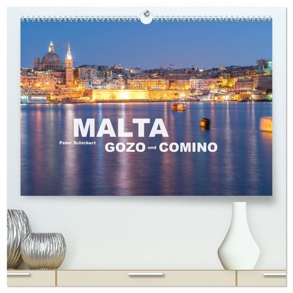 Malta - Gozo und Comino (hochwertiger Premium Wandkalender 2027 DIN A2 quer) Kunstdruck in Hochglanz