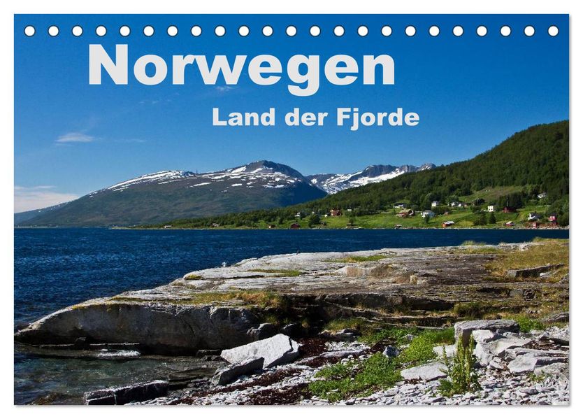 Norwegen - Land der Fjorde (Tischkalender 2027 DIN A5 quer) CALVENDO Monatskalender