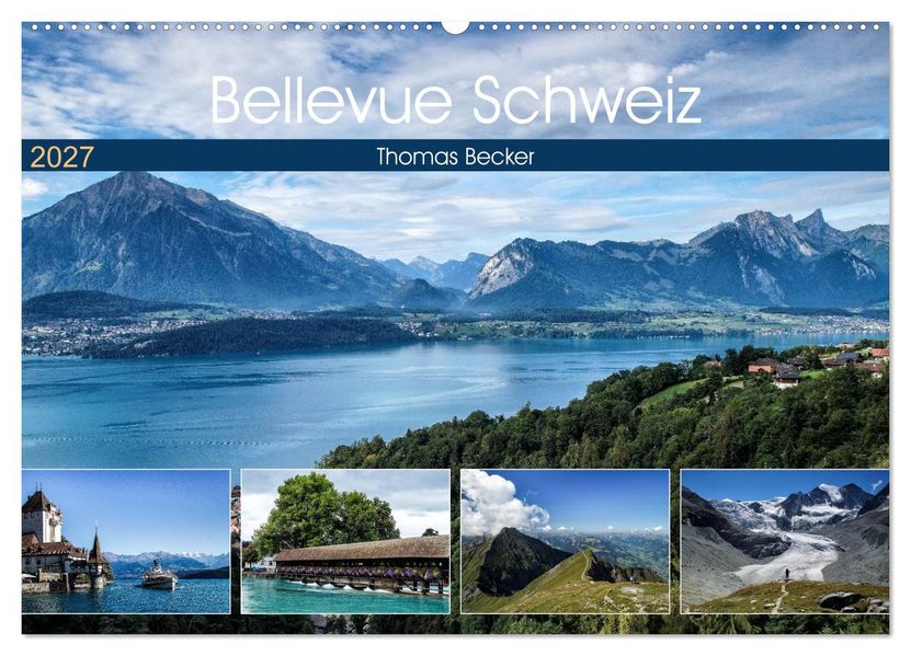 Bellevue Schweiz (Wandkalender 2027 DIN A2 quer) CALVENDO Monatskalender