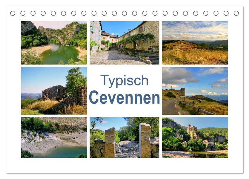 Typisch Cevennen (Tischkalender 2027 DIN A5 quer) CALVENDO Monatskalender