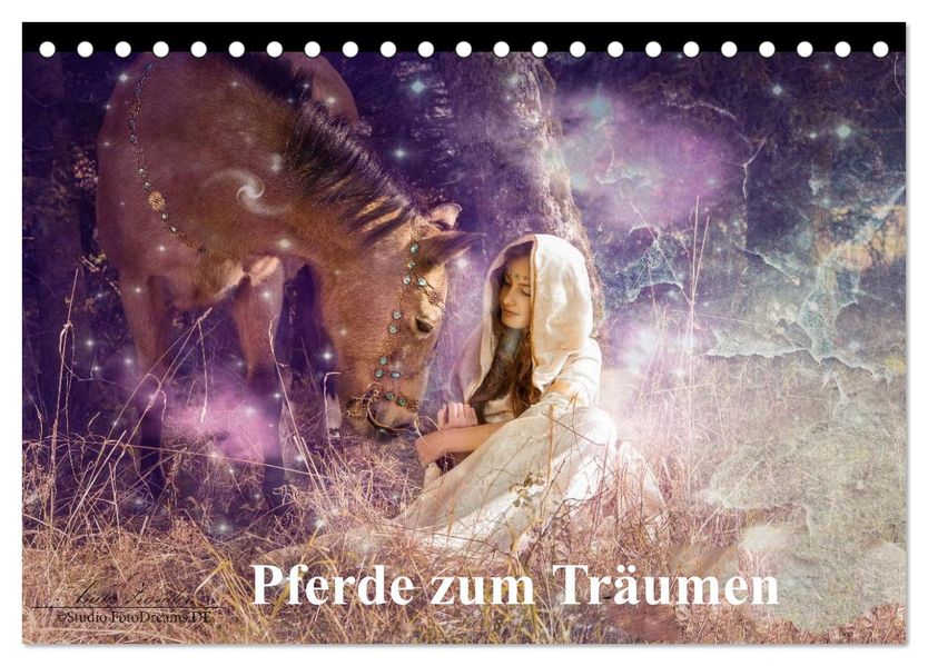 Pferde zum Träumen (Tischkalender 2027 DIN A5 quer) CALVENDO Monatskalender