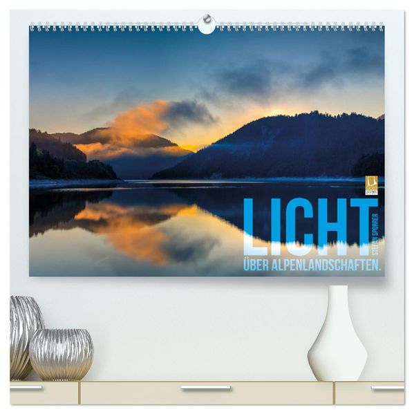 Licht über Alpenlandschaften (hochwertiger Premium Wandkalender 2027 DIN A2 quer) Kunstdruck in Hochglanz