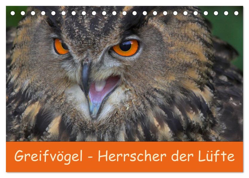 Greifvögel - Herrscher der Lüfte (Tischkalender 2027 DIN A5 quer) CALVENDO Monatskalender