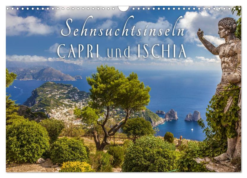Sehnsuchtsinseln Capri und Ischia (Wandkalender 2027 DIN A3 quer) CALVENDO Monatskalender