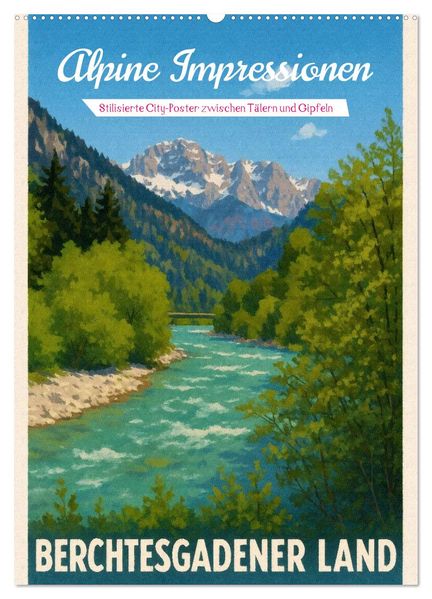 Alpine Impressionen Berchtesgadener Land (Wandkalender 2027 DIN A2 hoch) CALVENDO Monatskalender