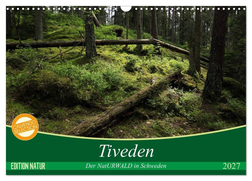 Tiveden der NatURWALD in Schweden (Wandkalender 2027 DIN A3 quer) CALVENDO Monatskalender