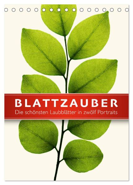 Blattzauber (Tischkalender 2027 DIN A5 hoch) CALVENDO Monatskalender
