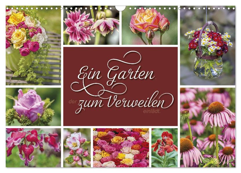 Ein Garten der zum Verweilen einlädt (Wandkalender 2027 DIN A3 quer) CALVENDO Monatskalender