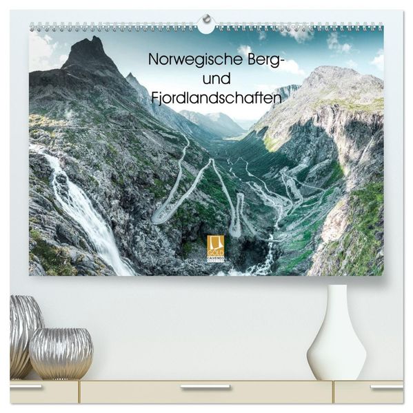 Norwegische Berg- und Fjordlandschaften (hochwertiger Premium Wandkalender 2027 DIN A2 quer) Kunstdruck in Hochglanz
