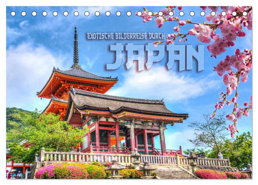 Exotische Bilderreise durch Japan (Tischkalender 2027 DIN A5 quer) CALVENDO Monatskalender