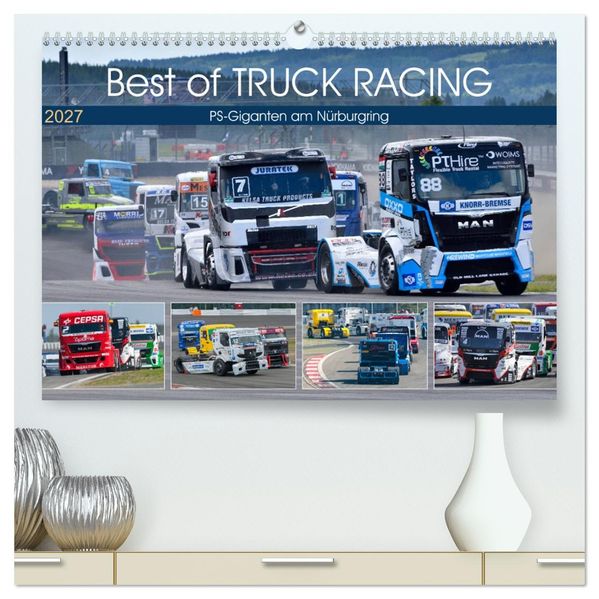 Best of TRUCK RACING (hochwertiger Premium Wandkalender 2027 DIN A2 quer) Kunstdruck in Hochglanz