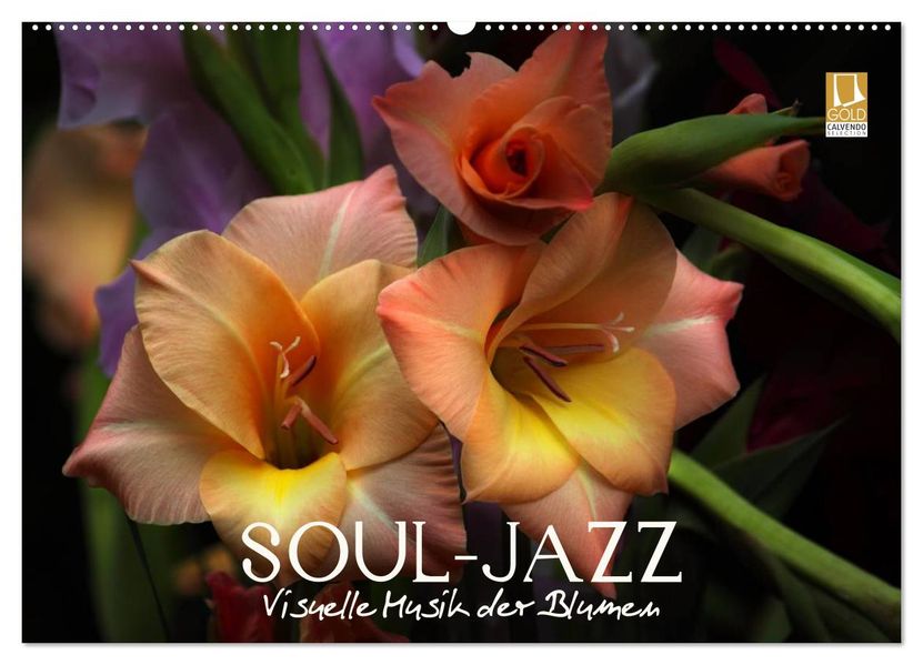 Soul-Jazz - Visuelle Musik der Blumen (Wandkalender 2027 DIN A2 quer) CALVENDO Monatskalender