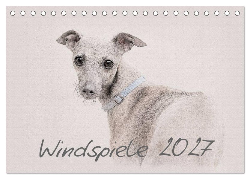 Windspiele 2027 (Tischkalender 2027 DIN A5 quer) CALVENDO Monatskalender