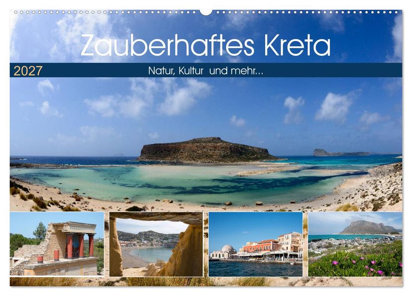 Zauberhaftes Kreta (Wandkalender 2027 DIN A2 quer) CALVENDO Monatskalender