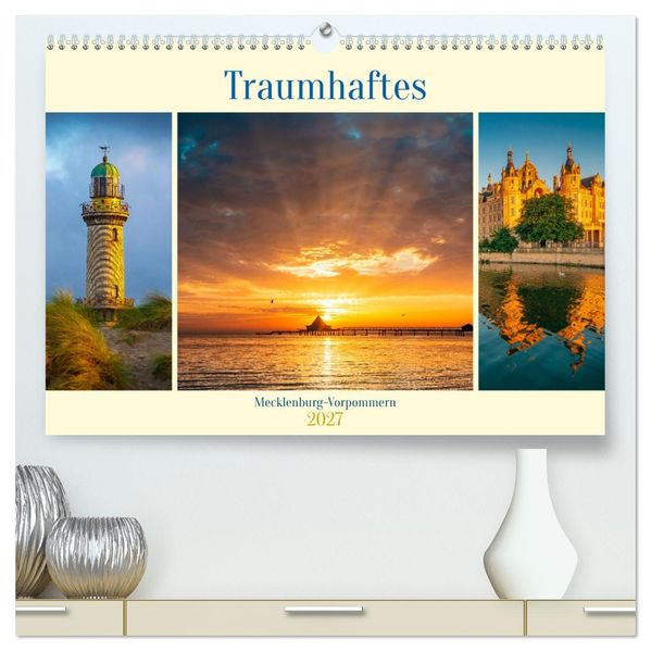 Traumhaftes Mecklenburg-Vorpommern (hochwertiger Premium Wandkalender 2027 DIN A2 quer) Kunstdruck in Hochglanz