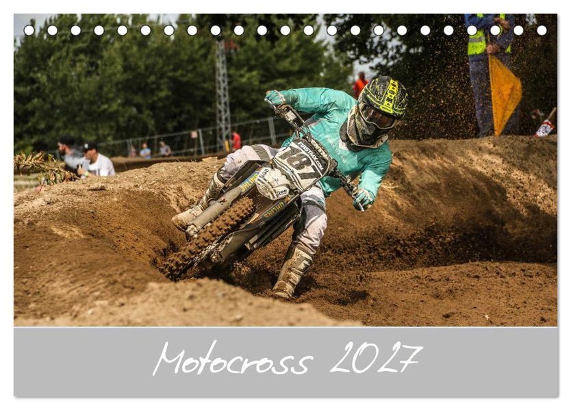 Motocross 2027 (Tischkalender 2027 DIN A5 quer) CALVENDO Monatskalender