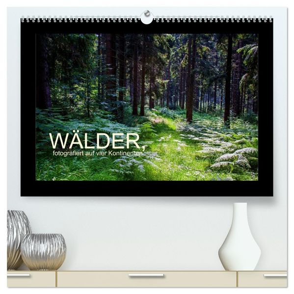 Wälder fotografiert auf vier Kontinenten (hochwertiger Premium Wandkalender 2027 DIN A2 quer) Kunstdruck in Hochglanz