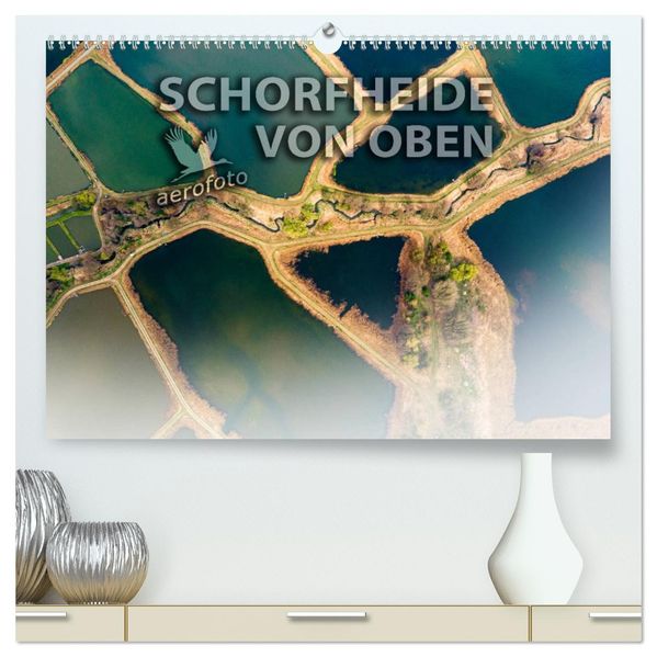 Schorfheide von oben (hochwertiger Premium Wandkalender 2027 DIN A2 quer) Kunstdruck in Hochglanz