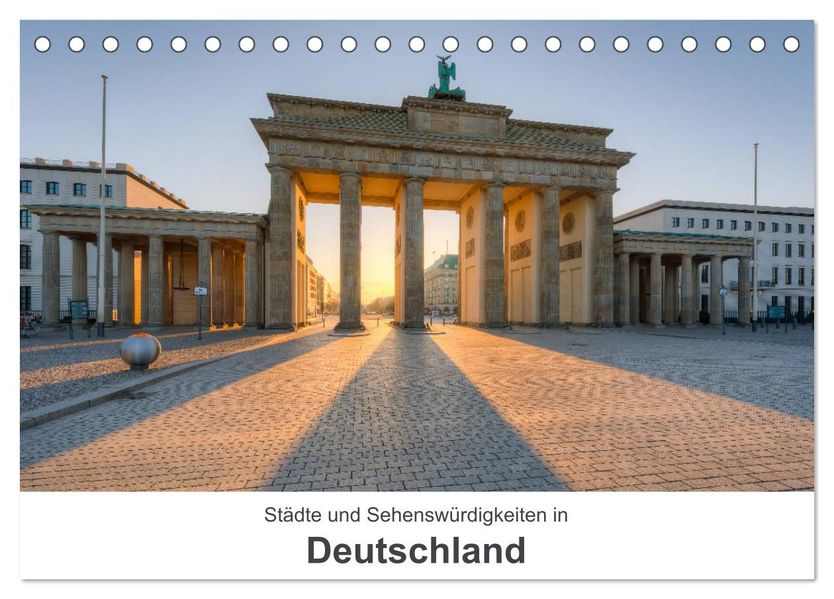 Städte und Sehenswürdigkeiten in Deutschland (Tischkalender 2027 DIN A5 quer) CALVENDO Monatskalender