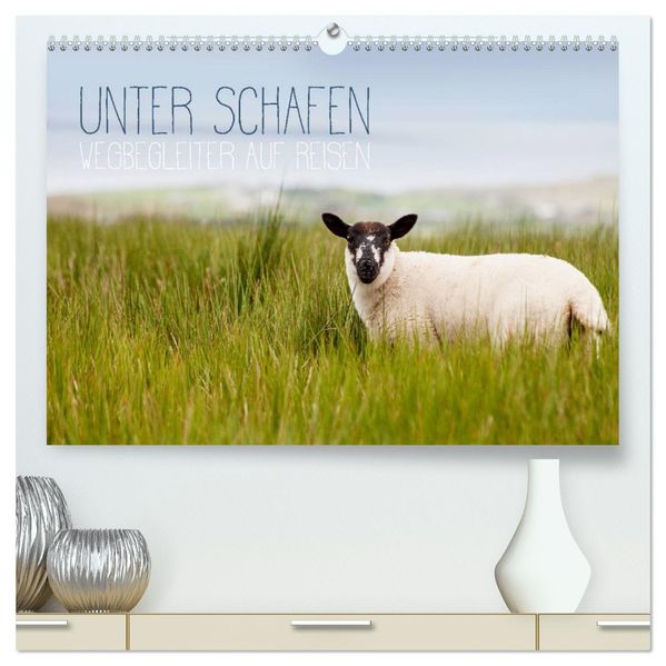Unter Schafen - Wegbegleiter auf Reisen (hochwertiger Premium Wandkalender 2027 DIN A2 quer) Kunstdruck in Hochglanz