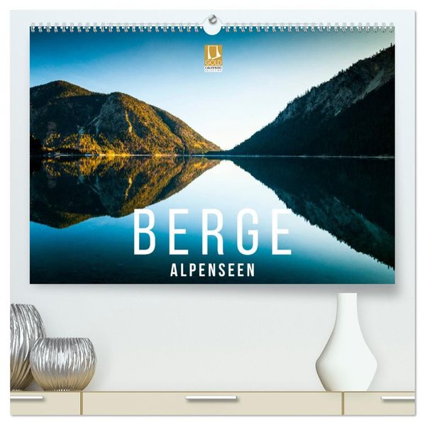 Berge. Alpenseen (hochwertiger Premium Wandkalender 2027 DIN A2 quer) Kunstdruck in Hochglanz