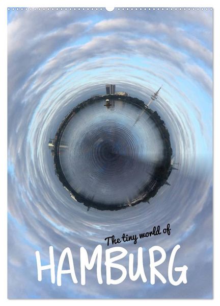 The tiny world of HAMBURG (Wandkalender 2027 DIN A2 hoch) CALVENDO Monatskalender