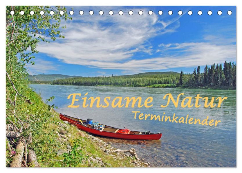 Einsame Natur - Terminkalender (Tischkalender 2027 DIN A5 quer) CALVENDO Monatskalender