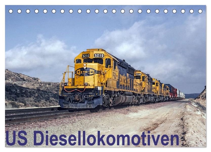 US Diesellokomotiven (Tischkalender 2027 DIN A5 quer) CALVENDO Monatskalender