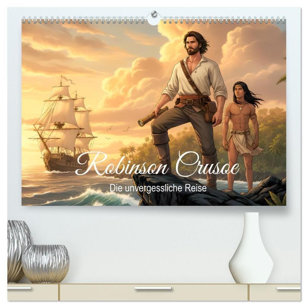 Robinson Crusoe - Die unvergessliche Reise (hochwertiger Premium Wandkalender 2027 DIN A2 quer) Kunstdruck in Hochglanz