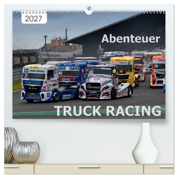 Abenteuer TRUCK RACING (hochwertiger Premium Wandkalender 2027 DIN A2 quer) Kunstdruck in Hochglanz