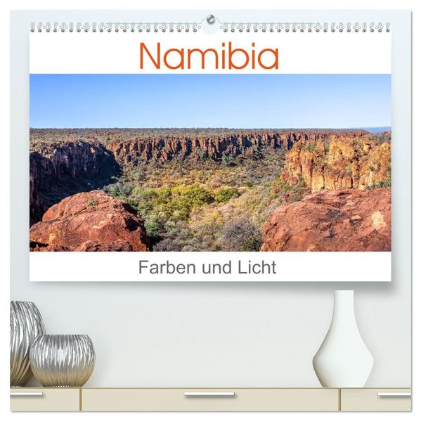Namibia - Farben und Licht (hochwertiger Premium Wandkalender 2027 DIN A2 quer) Kunstdruck in Hochglanz