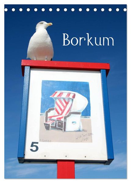 Borkum (Tischkalender 2027 DIN A5 hoch) CALVENDO Monatskalender