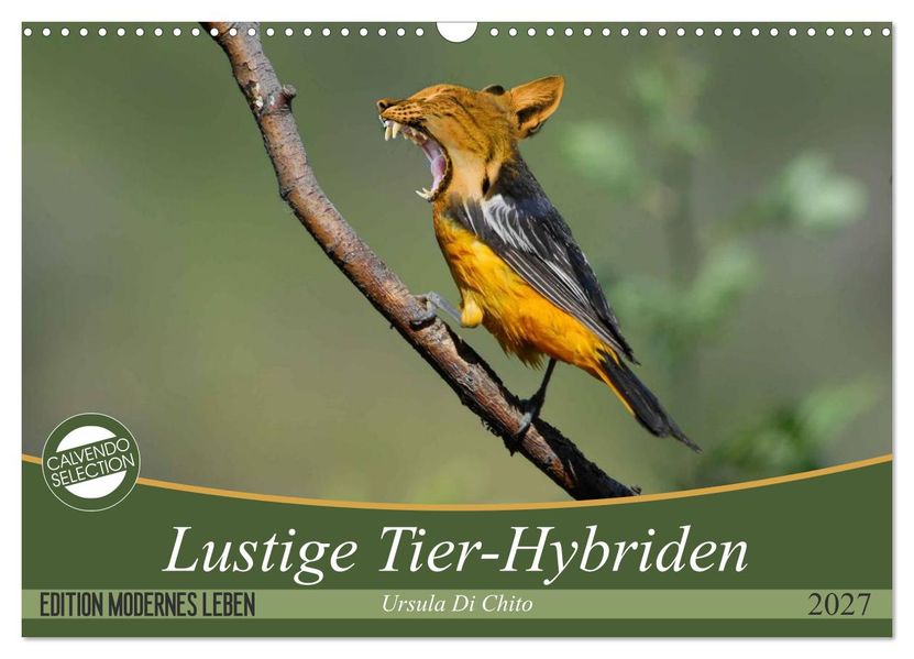 Lustige Tier-Hybriden (Wandkalender 2027 DIN A3 quer) CALVENDO Monatskalender