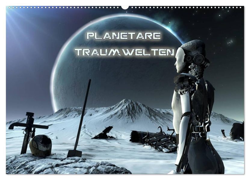 Planetare Traumwelten (Wandkalender 2027 DIN A2 quer) CALVENDO Monatskalender