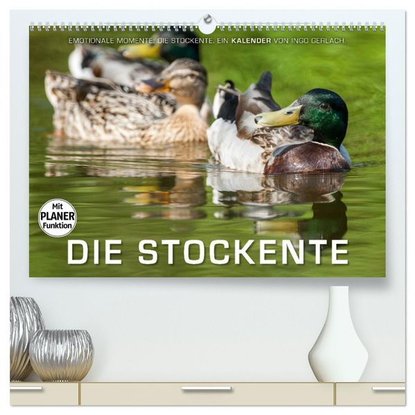 Emotionale Momente: Die Stockente. (hochwertiger Premium Wandkalender 2027 DIN A2 quer) Kunstdruck in Hochglanz