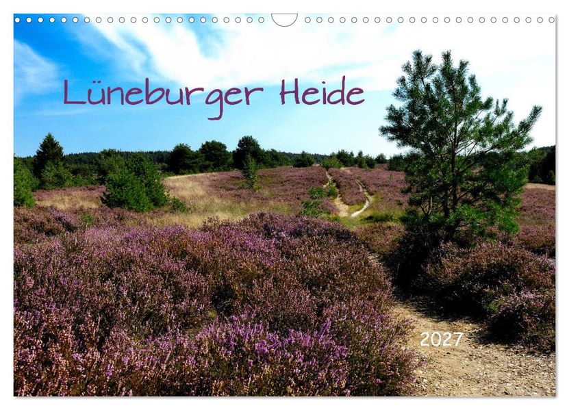 Lüneburger Heide (Wandkalender 2027 DIN A3 quer) CALVENDO Monatskalender