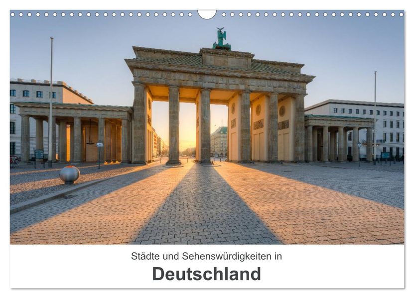 Städte und Sehenswürdigkeiten in Deutschland (Wandkalender 2027 DIN A3 quer) CALVENDO Monatskalender