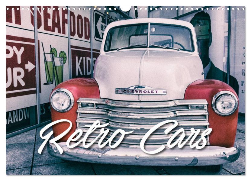 Retro Cars (Wandkalender 2027 DIN A3 quer) CALVENDO Monatskalender