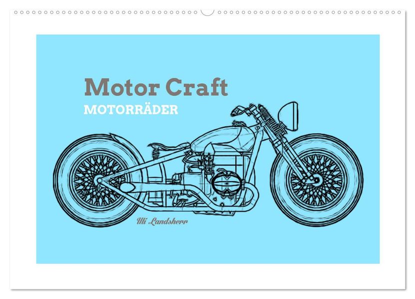 Motor Craft Motorräder (Wandkalender 2027 DIN A2 quer) CALVENDO Monatskalender